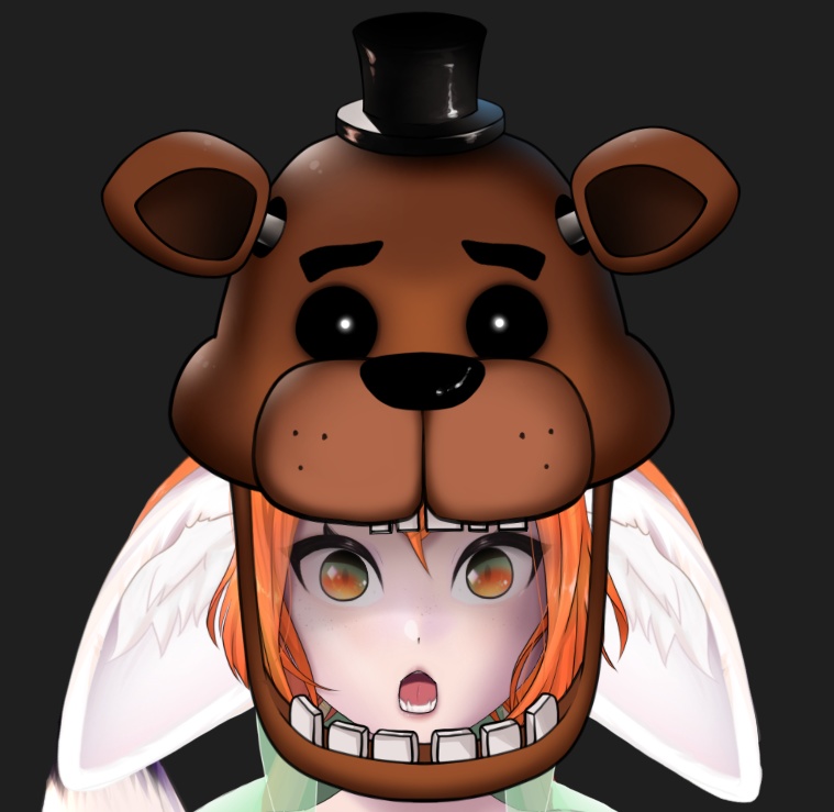 🐻 Freddy's Head | Five Freddy's At Night 【 Free Vtuber Asset 】