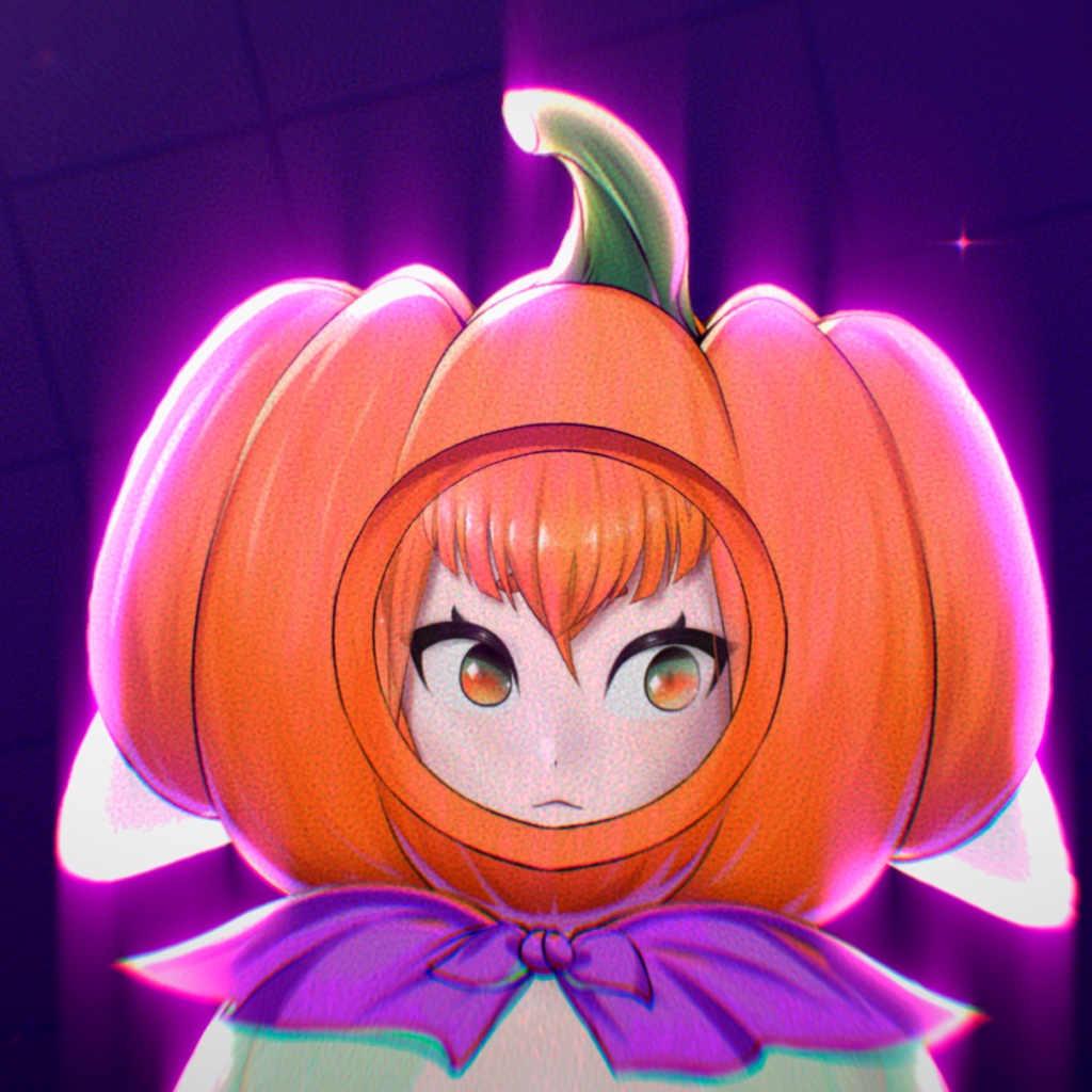 🎃 Pumpkin Head Halloween 🎃【 Live2D Vtuber Asset + VFX Preset 】