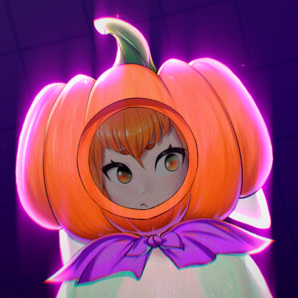 🎃 Pumpkin Head Halloween 🎃【 Live2D Vtuber Asset + VFX Preset 】