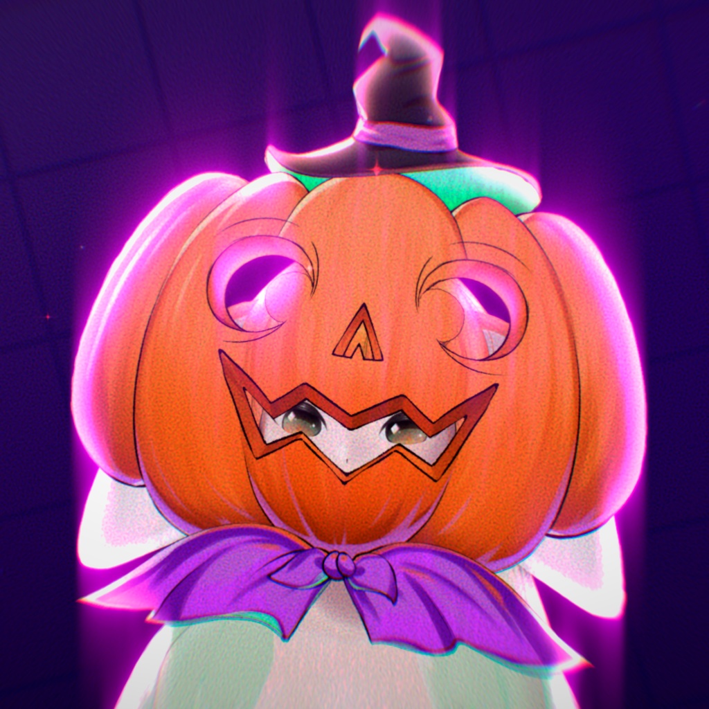 🎃 Pumpkin Head Halloween 🎃【 Live2D Vtuber Asset + VFX Preset 】