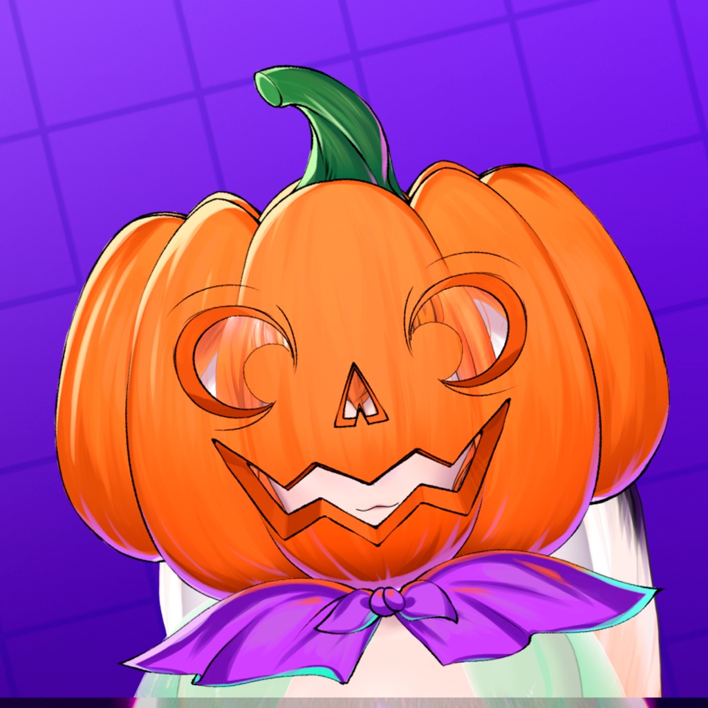 🎃 Pumpkin Head Halloween 🎃【 Live2D Vtuber Asset + VFX Preset 】