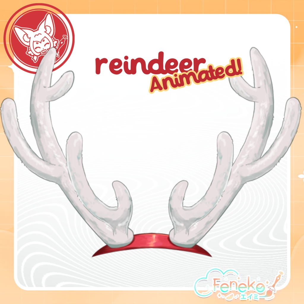 【 Live2D Vtuber Assets 】🎄🦌 Reindeer Christmas Pack 🦌🎄 vtuber向け Vtuber vtsアイテム