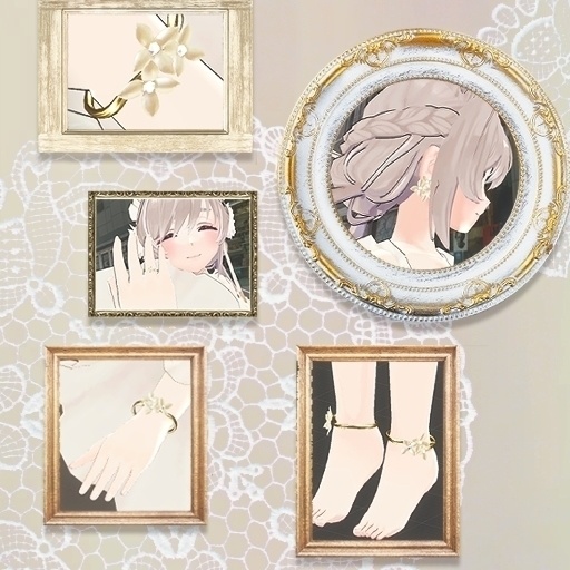 Bouvardia アクセサリーセット【VRChat想定 Quest対応】