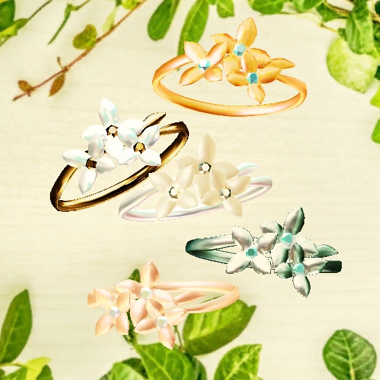 Bouvardia アクセサリーセット【VRChat想定 Quest対応】