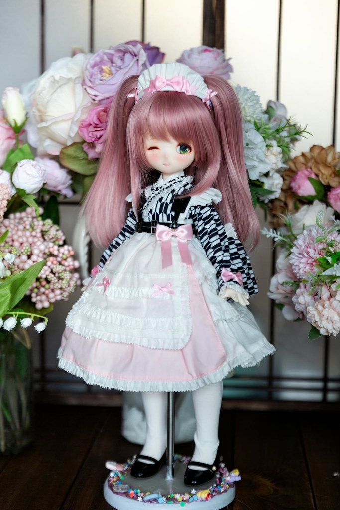 安心の定価販売 BDN MDD] 偶像A Sakura BDN FOR Umi MDD 服 【ぶどう味】 SDM 和風メイド MSD ...