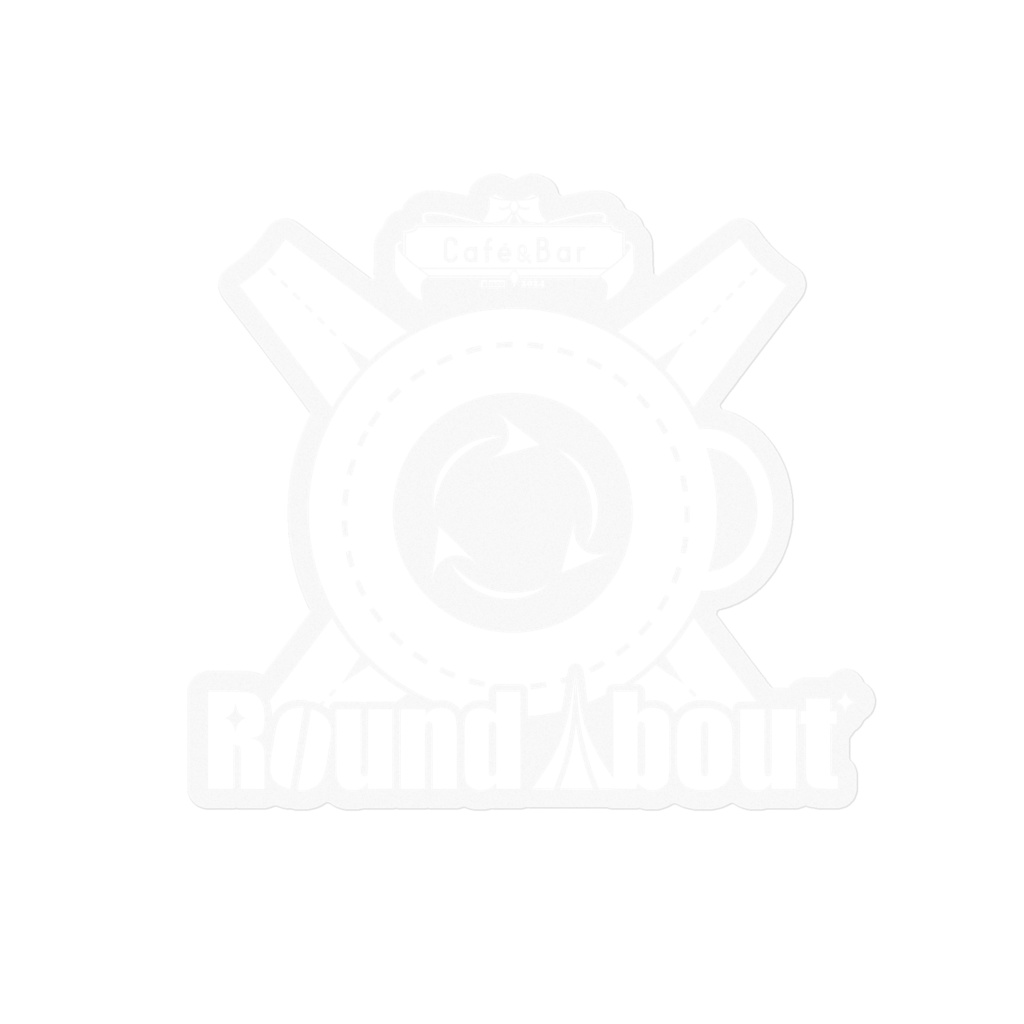 【VRC】RoundAbout ステッカー【ホワイト】
