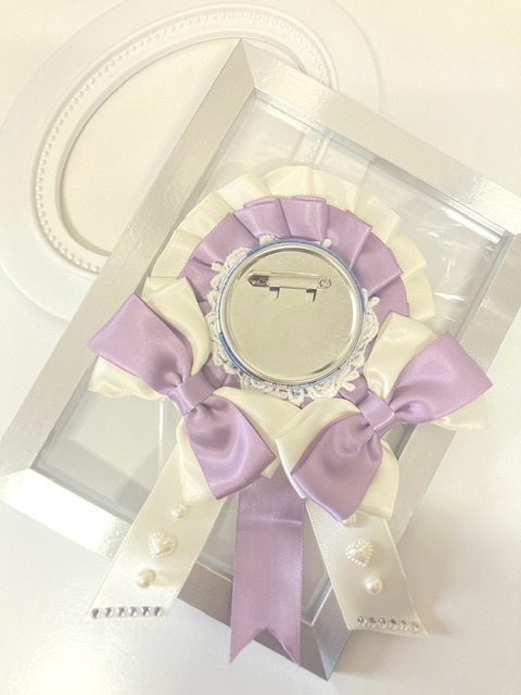 痛ロゼット ホワイト×パープル