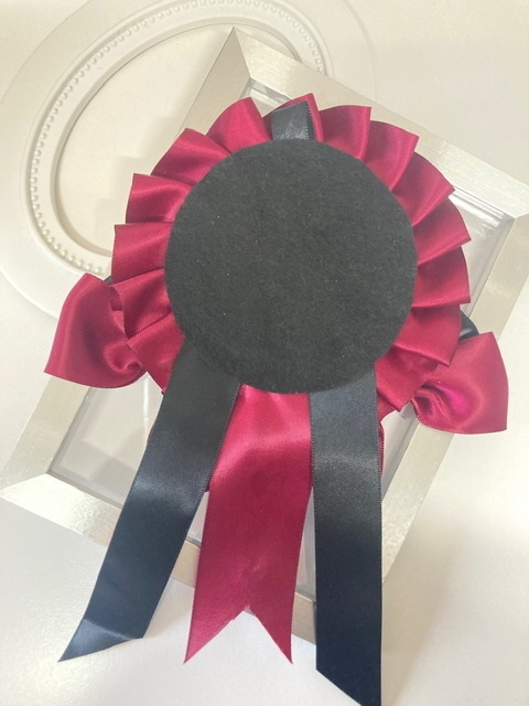 痛ロゼット ブラック×エンジ