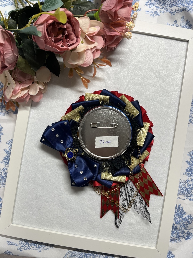 痛ロゼット 赤×紺×金