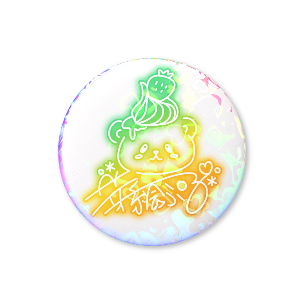 ♡キラキラハートサイン缶バッジ♡