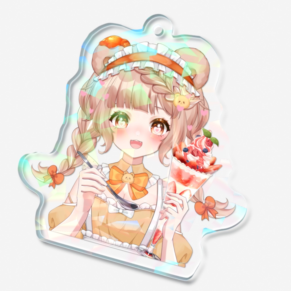 ご褒美いちごパフェキーホルダー