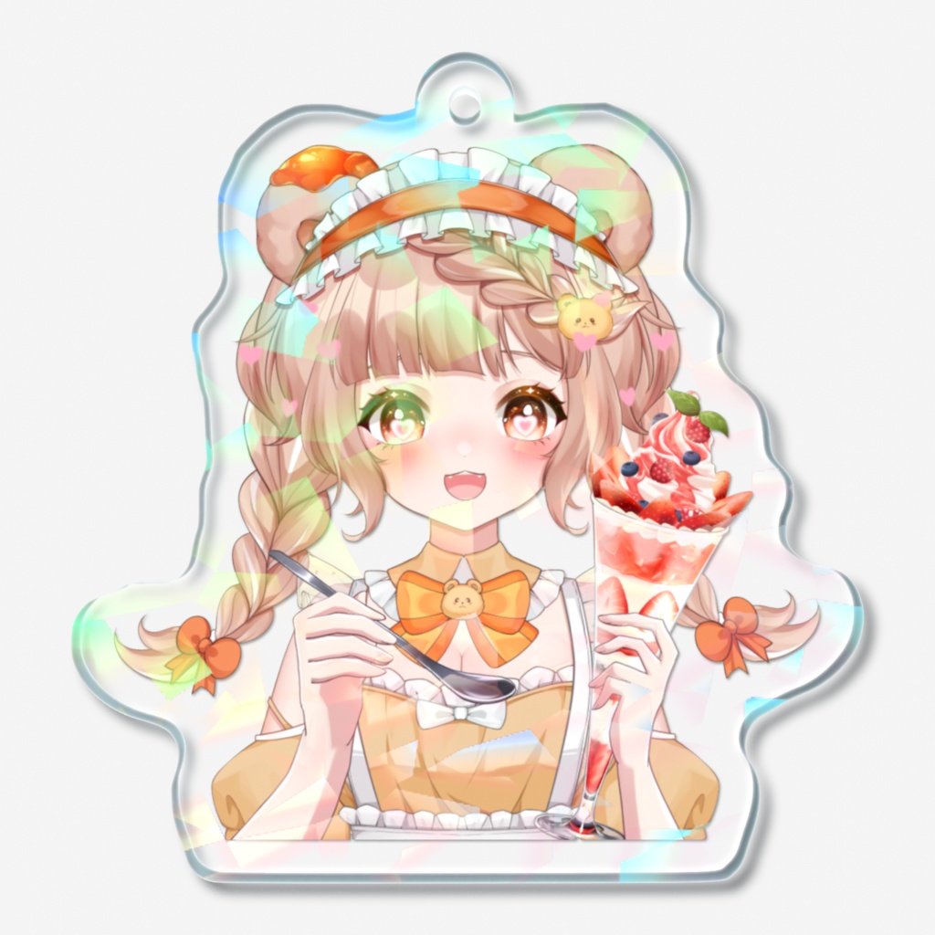 ご褒美いちごパフェキーホルダー