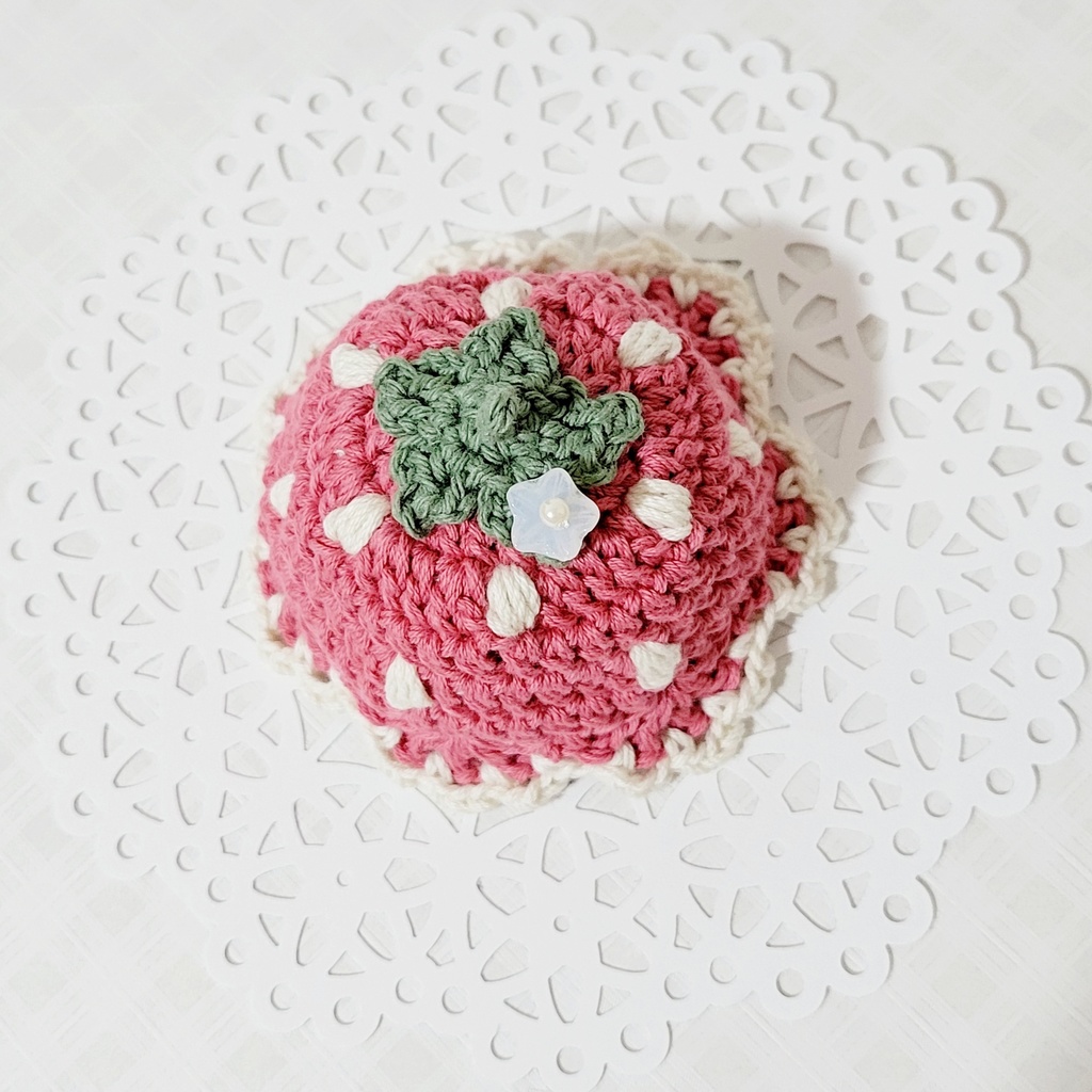 いちご🍓帽子とケープのセット