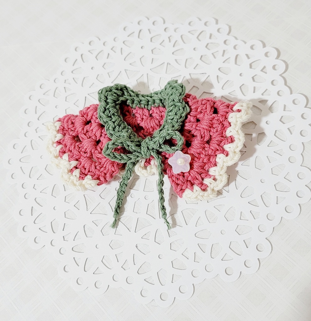 いちご🍓帽子とケープのセット