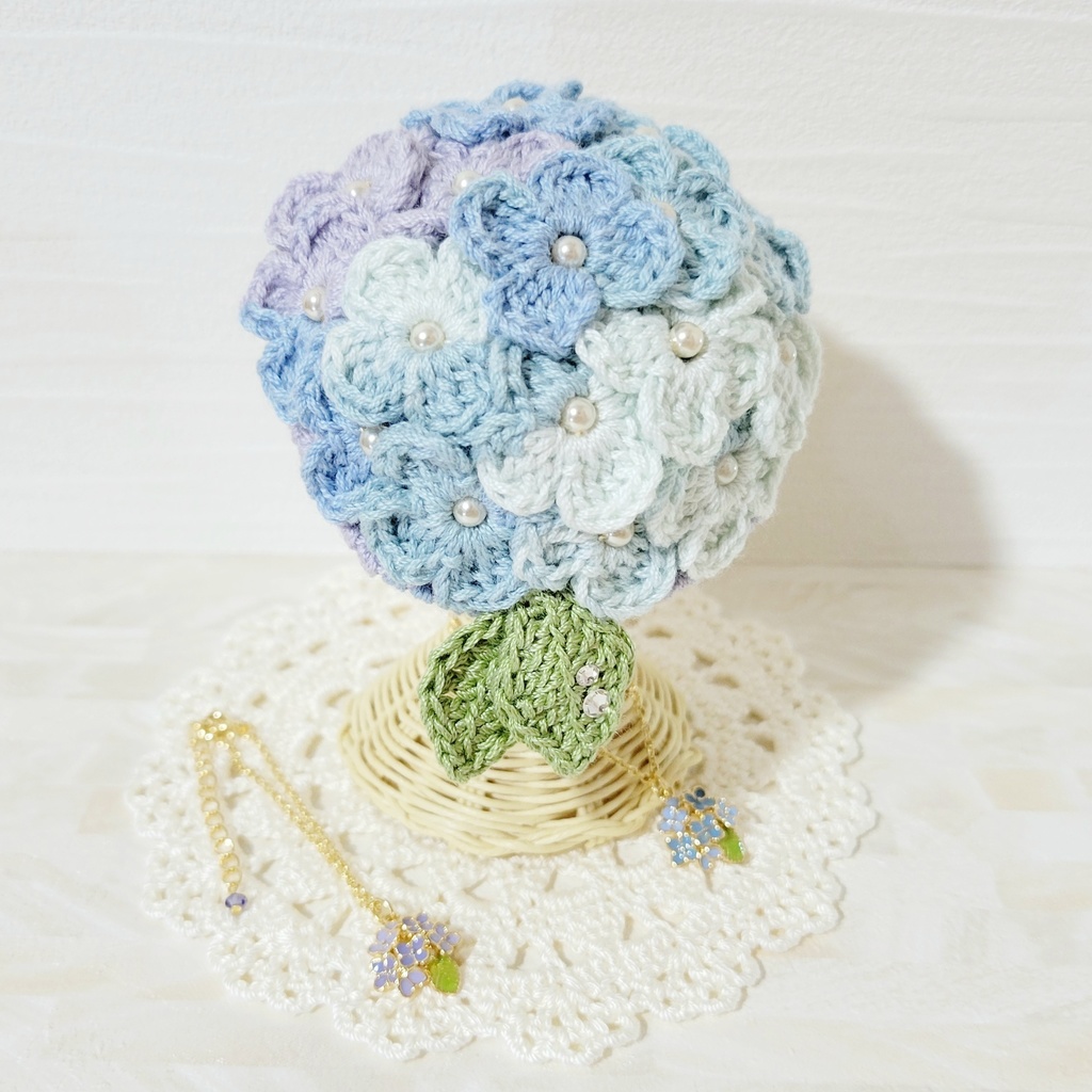 【新色追加!】紫陽花💠ベレー帽