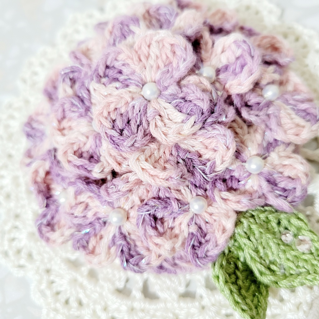 【新色追加!】紫陽花💠ベレー帽