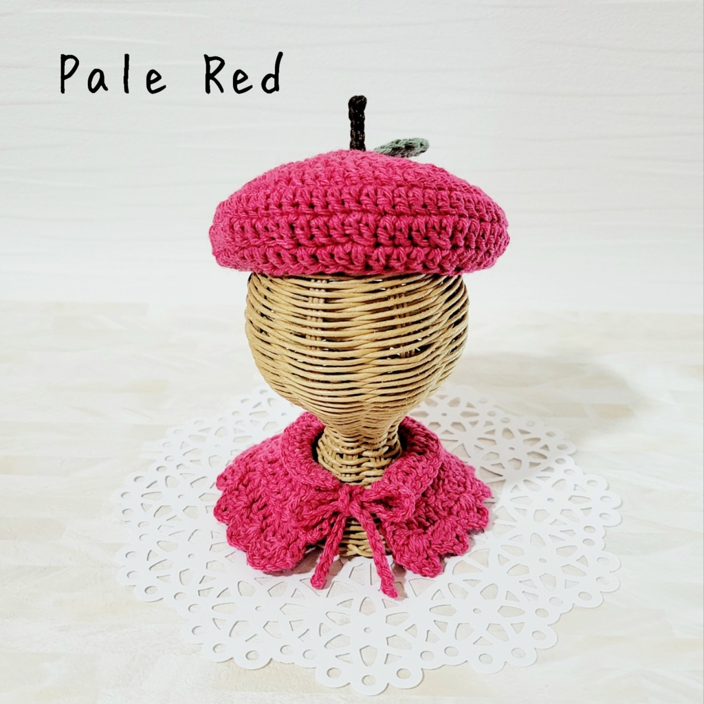 りんご🍎🍏帽子とケープのセット