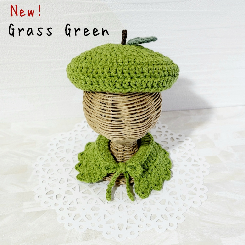 りんご🍎🍏帽子とケープのセット