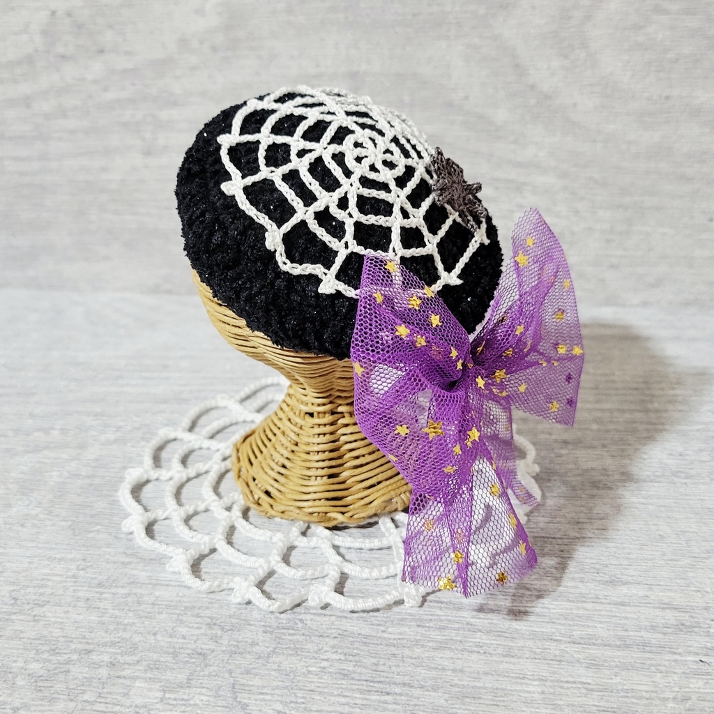 🆕️クモの巣🕸️ベレー帽