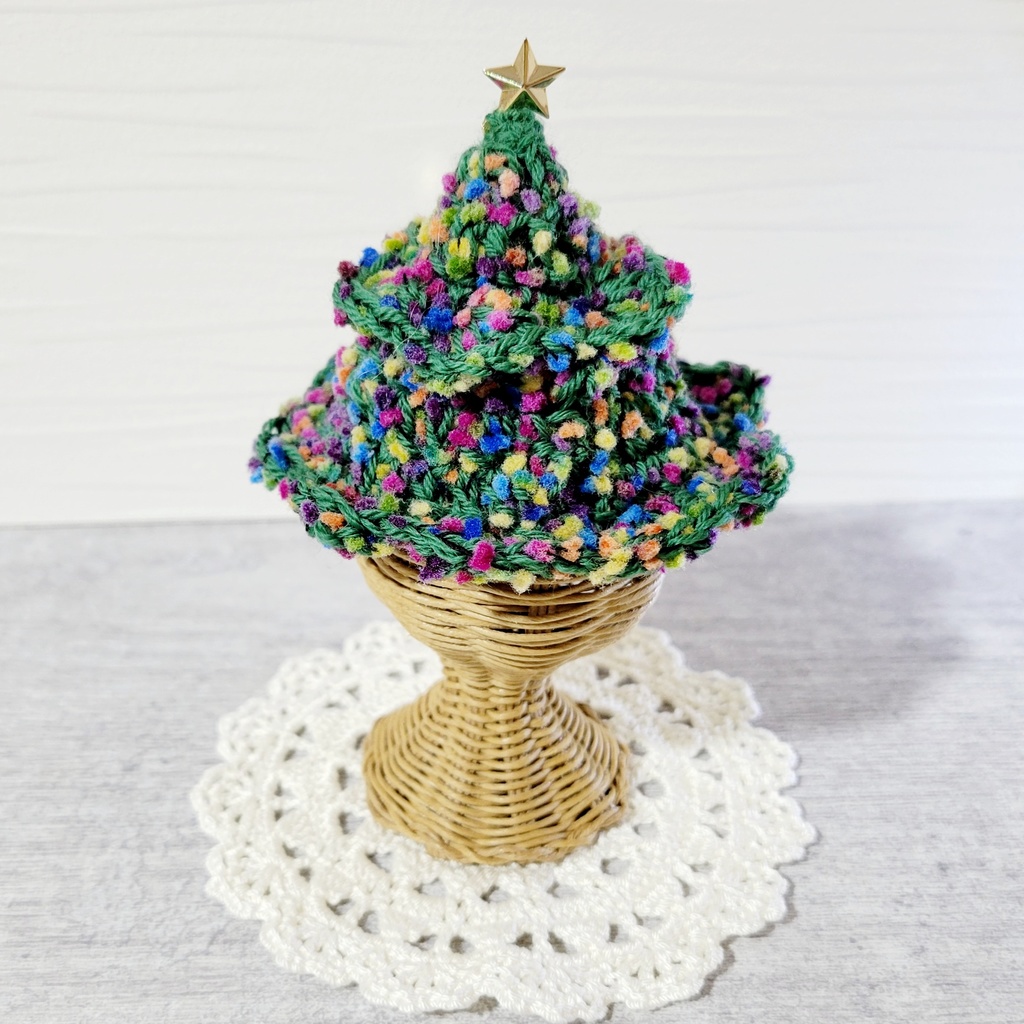 オーナメント付き☆クリスマスツリー🎄帽子