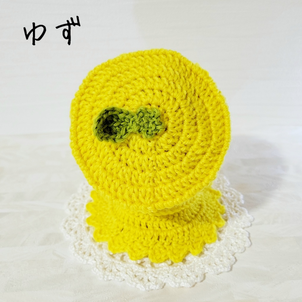 みかん&ゆず ベレー帽とケープのセット