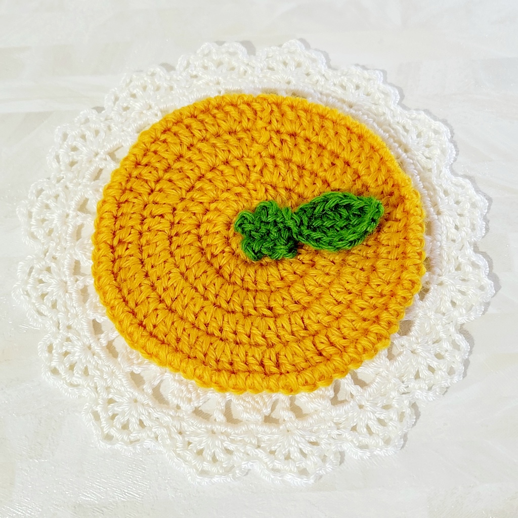 みかん&ゆず ベレー帽とケープのセット