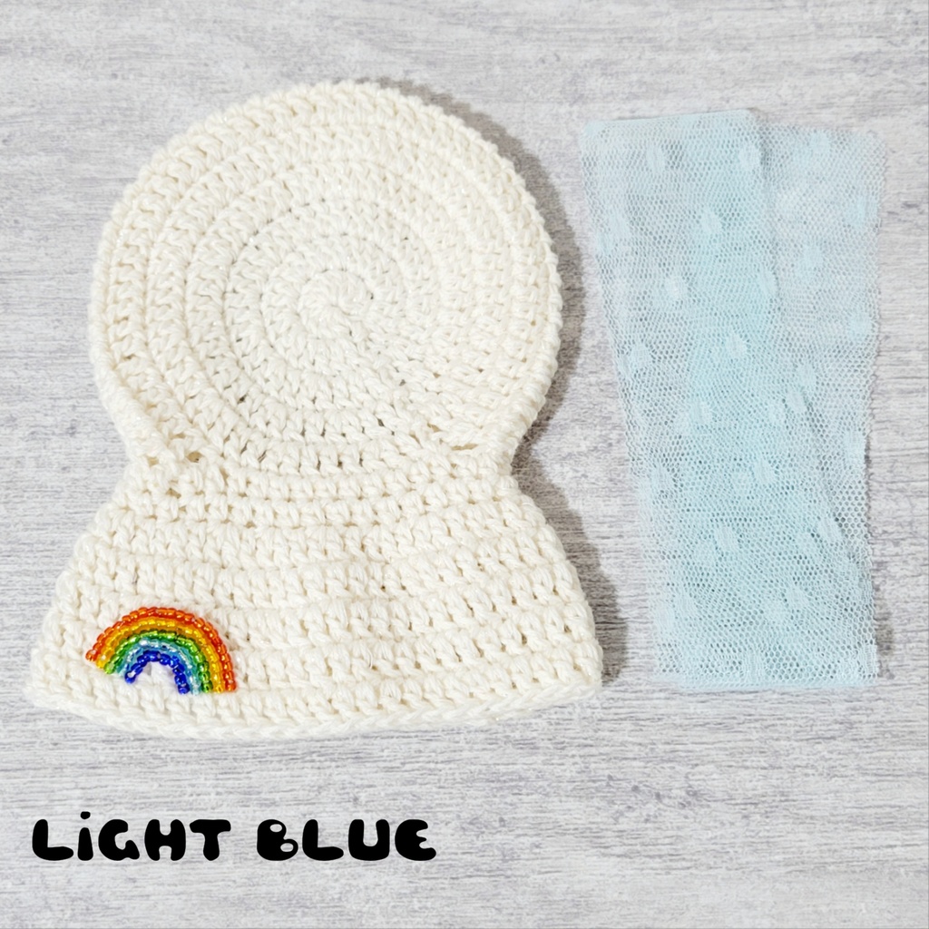 てるてる坊主 なりきりポンチョ(ラメ入り)