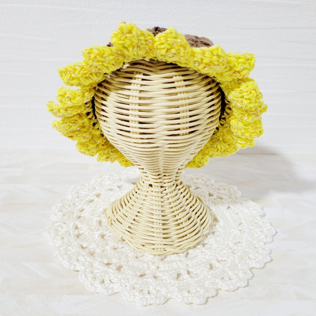 ラメ入り✨️ ペアセット🌻ひまわりの帽子
