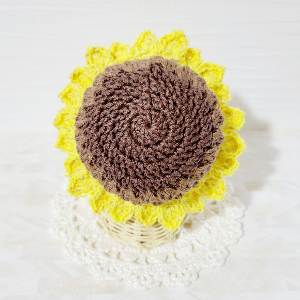 ラメ入り✨️ ペアセット🌻ひまわりの帽子