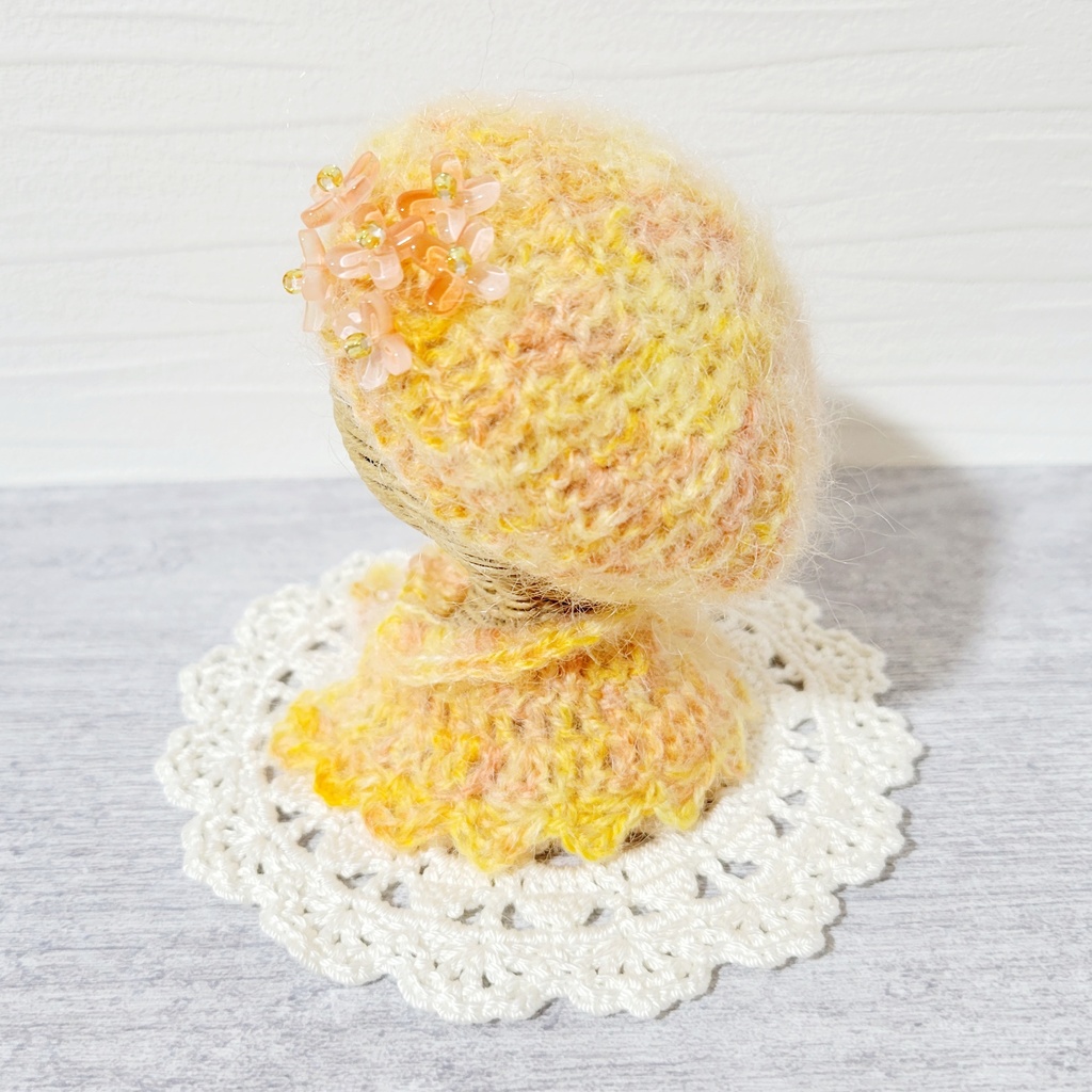 金木犀のベレー帽&ケープ