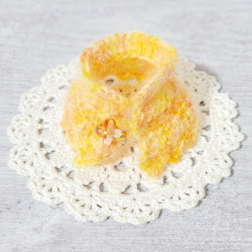 金木犀のベレー帽&ケープ