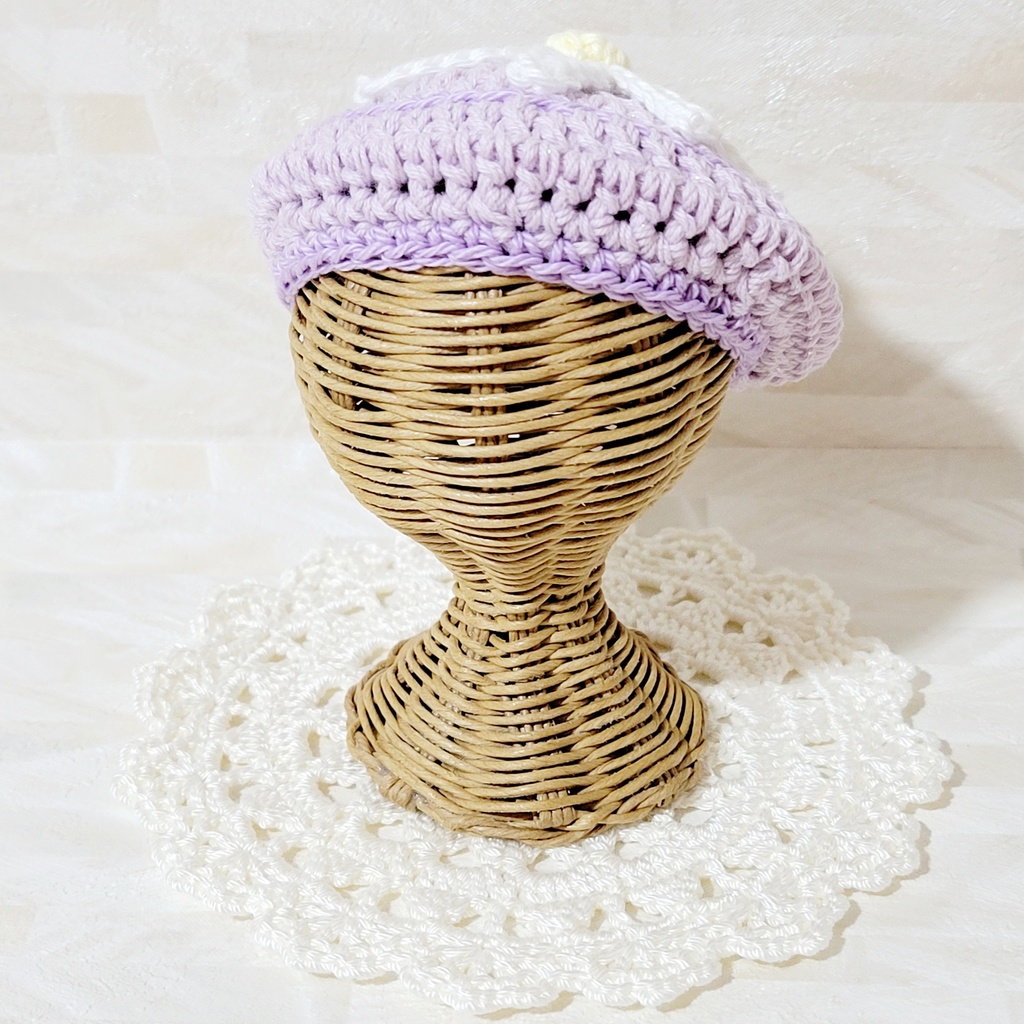 Lサイズ】マーガレットのベレー帽