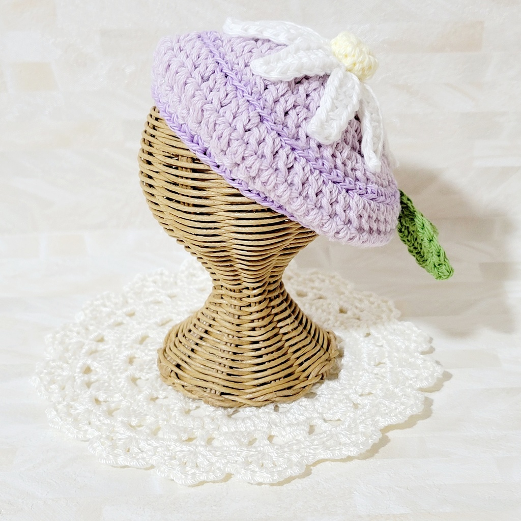 Lサイズ】マーガレットのベレー帽