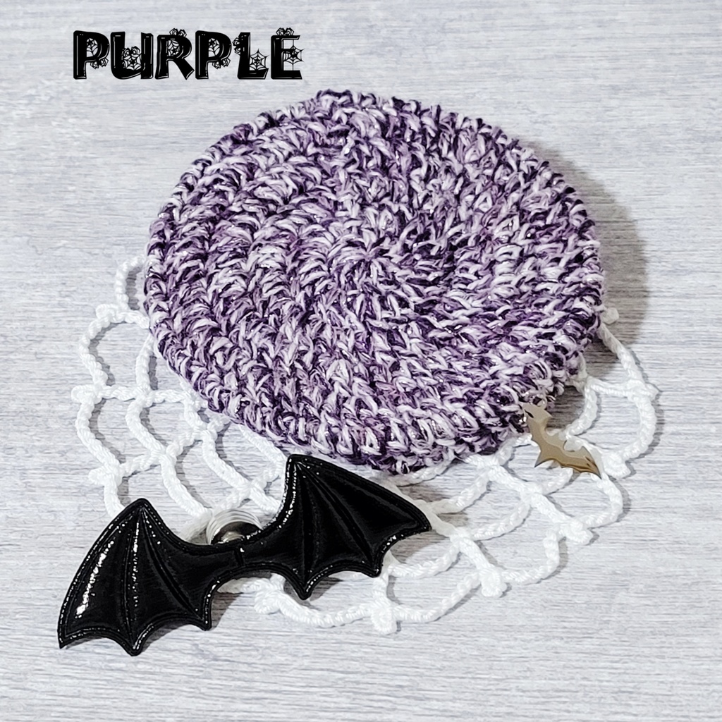 羽根が着脱できる✨️コウモリベレー帽