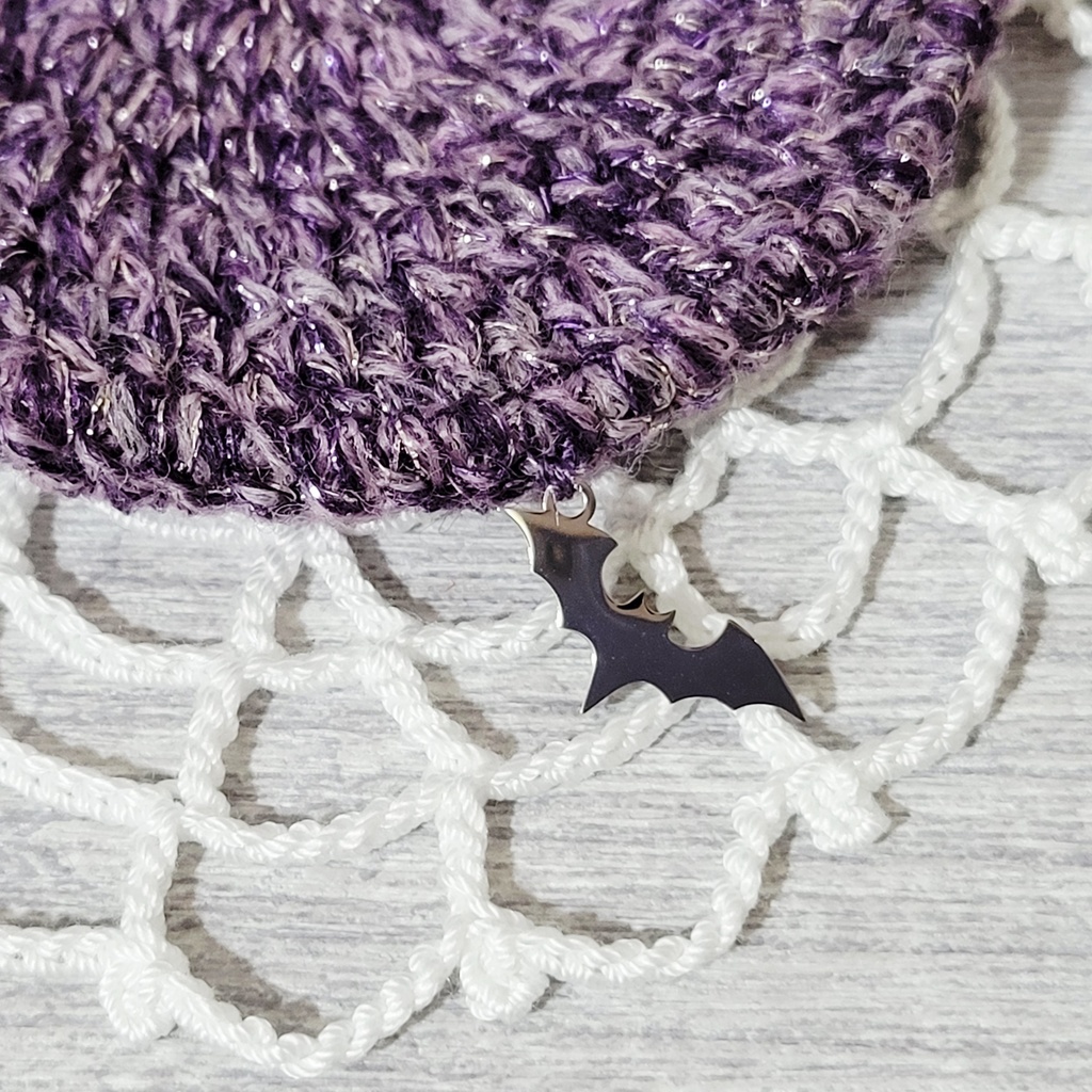 羽根が着脱できる✨️コウモリベレー帽