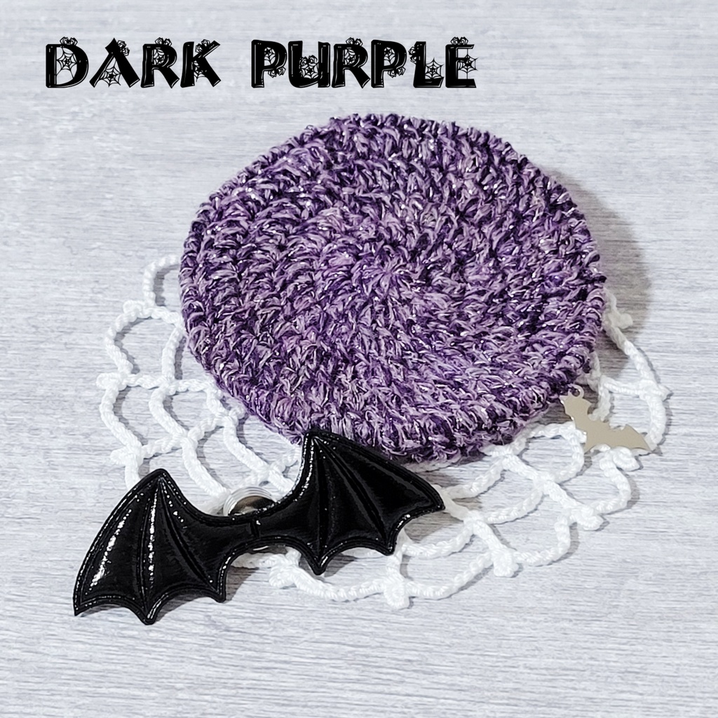 羽根が着脱できる✨️コウモリベレー帽