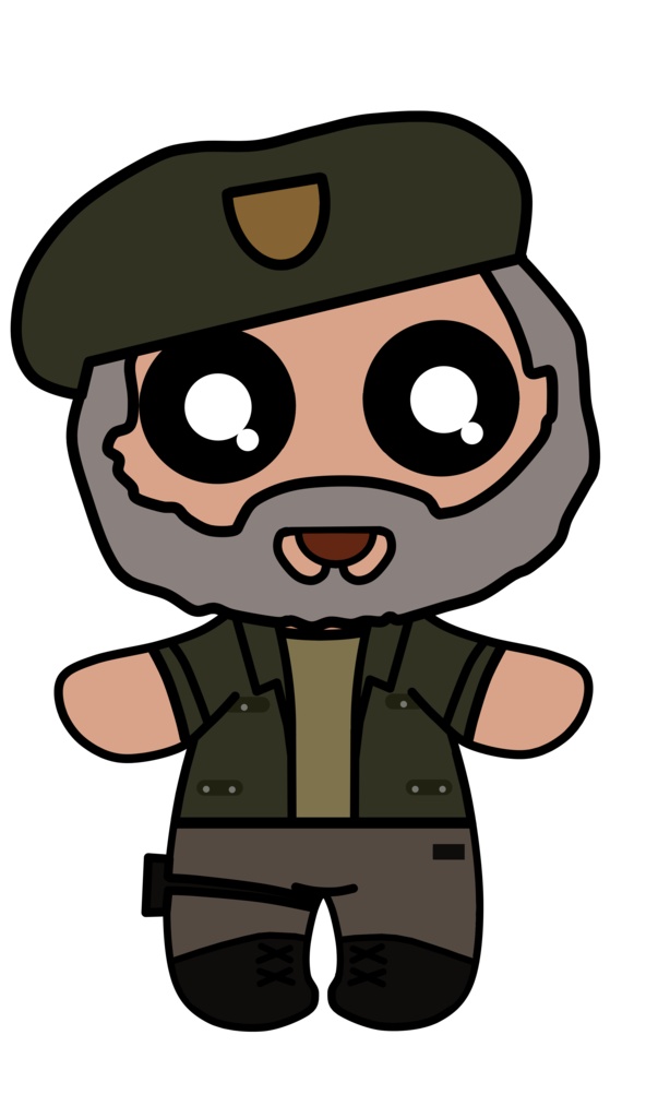 Chibi PNG-Tuber Model - Dead By Daylight Collection - William "Bill" Overbeck [ DBD ]