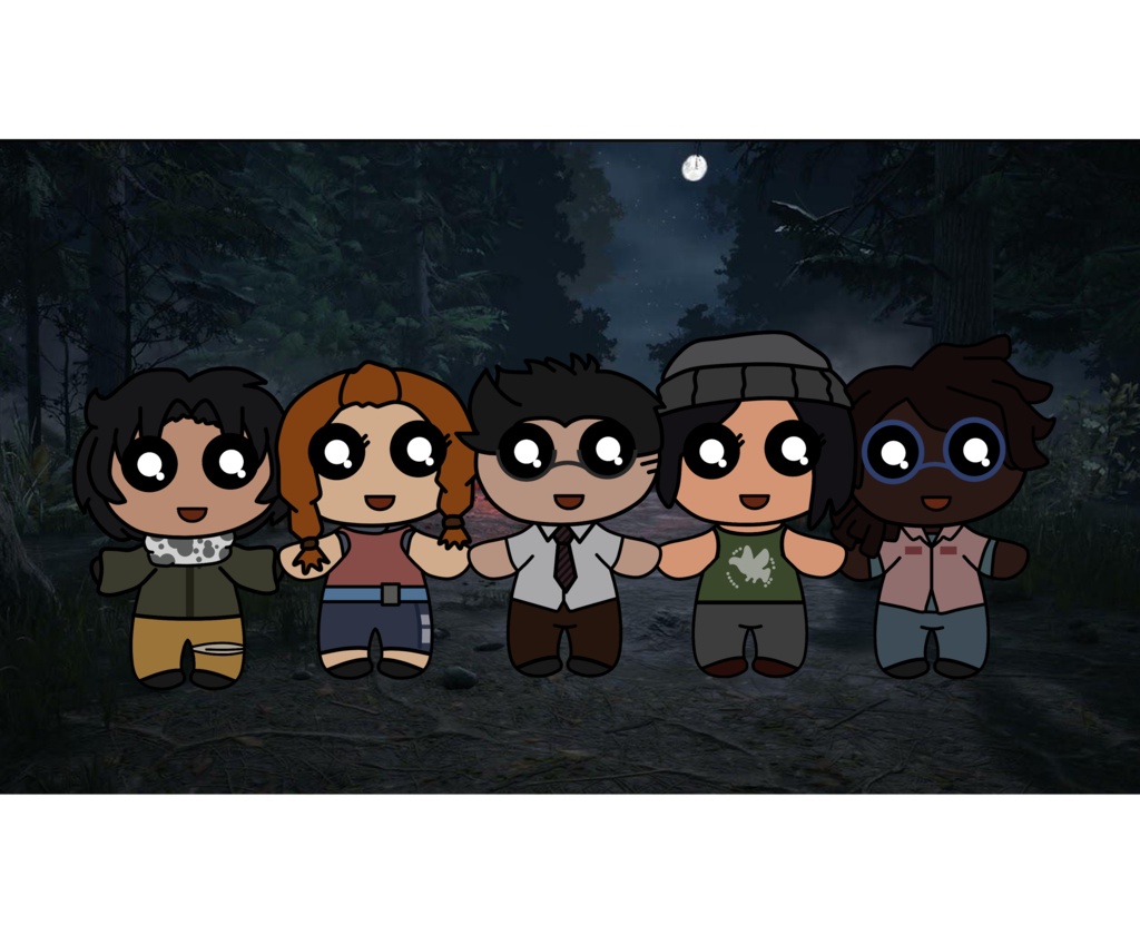 Chibi PNG-Tuber Models - Dead By Daylight Collection - Base Survivor Pack [ DBD ]