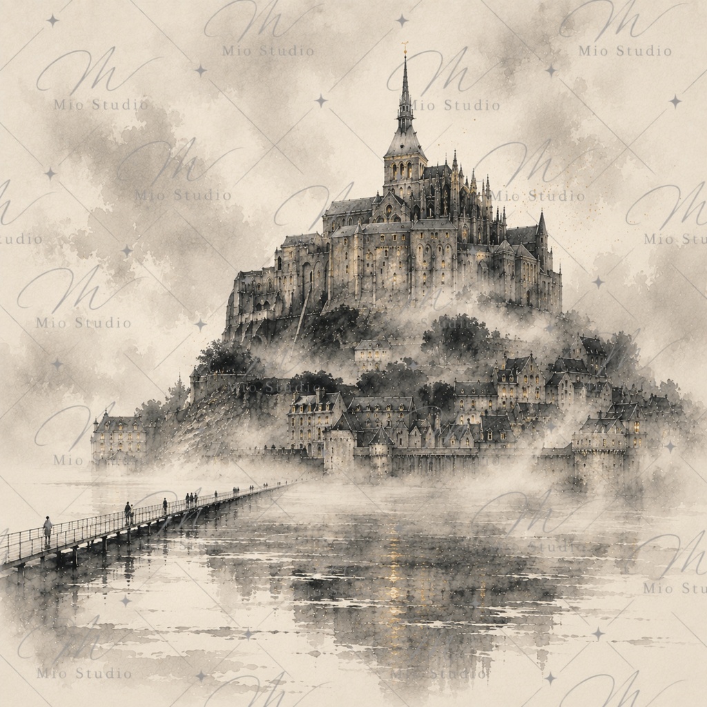ヨーロッパの街を、墨で描く。|European Cities in Ink 12点セット