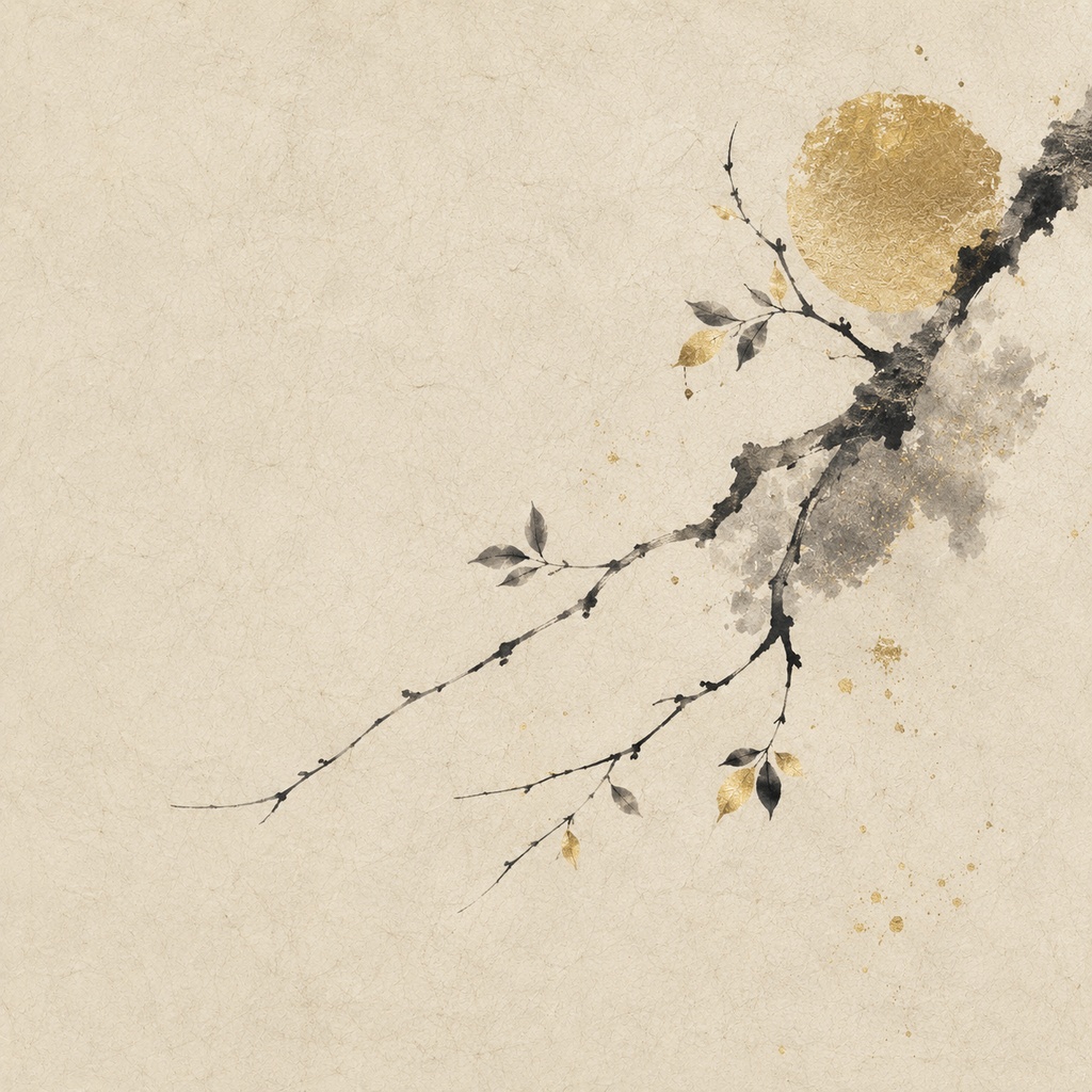 【無料 / FREE】墨絵デジタルペーパー|Sumi-e & Gold|BOOTH限定|商用利用OK