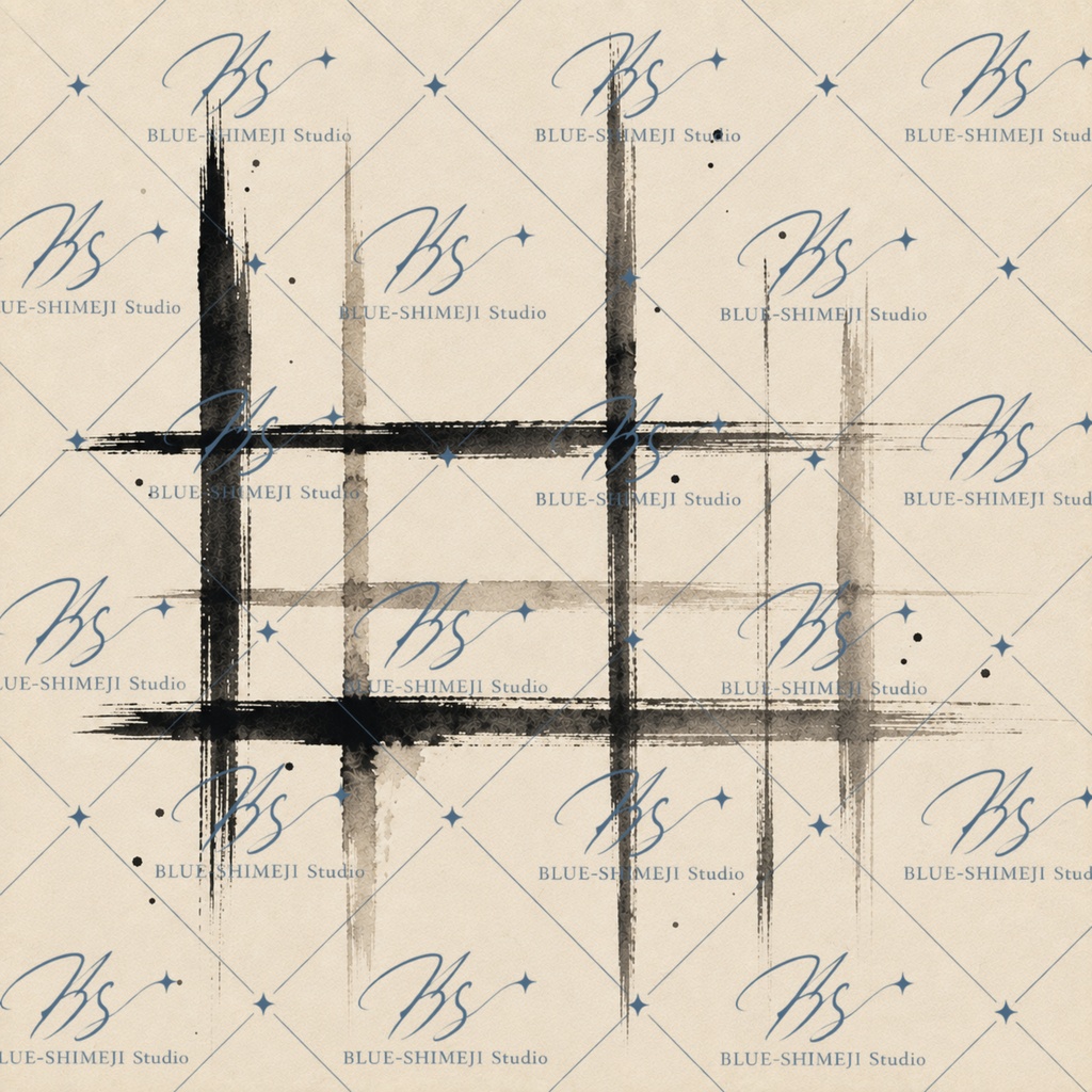 SUMI GEOMETRY|墨と金の和モダン デジタルペーパー 12枚セット