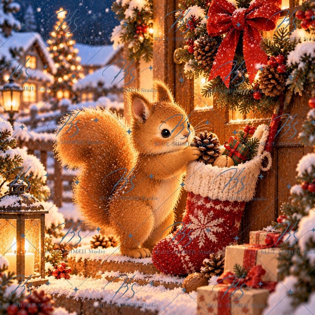 Christmas Animal Stories|クリスマスアニマル イラスト12枚セット