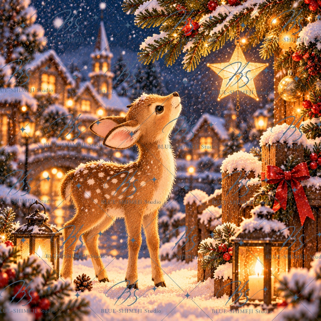 Christmas Animal Stories|クリスマスアニマル イラスト12枚セット