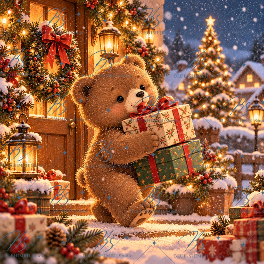 Christmas Animal Stories|クリスマスアニマル イラスト12枚セット