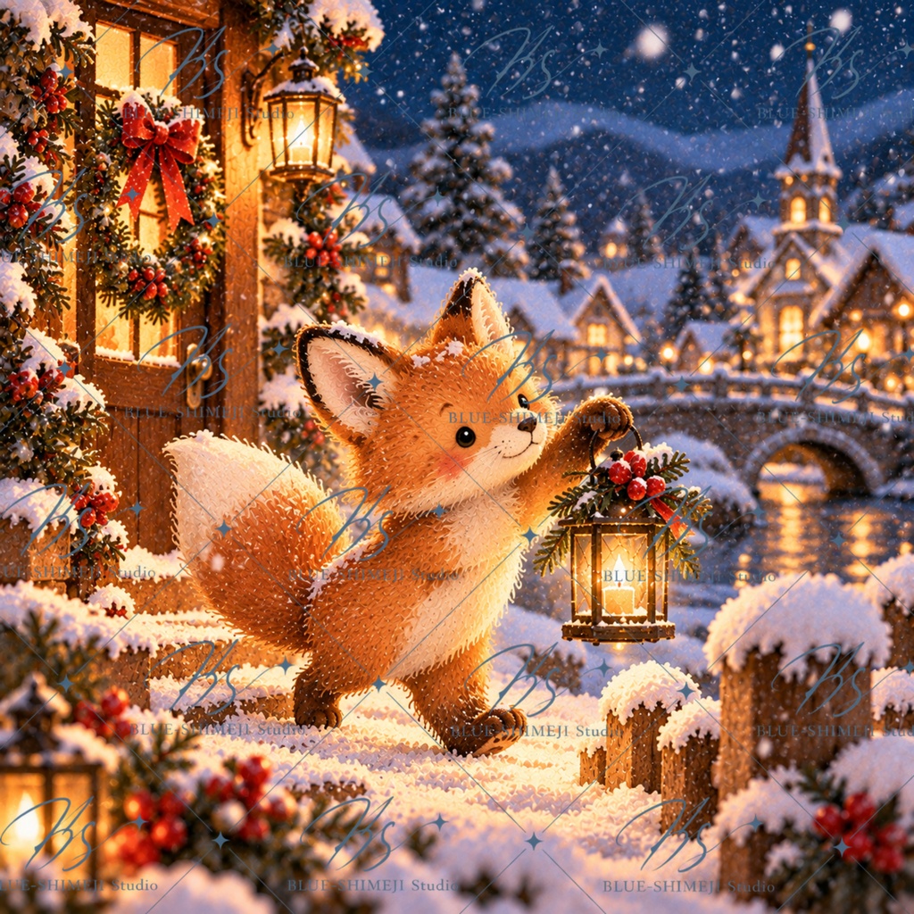 Christmas Animal Stories|クリスマスアニマル イラスト12枚セット