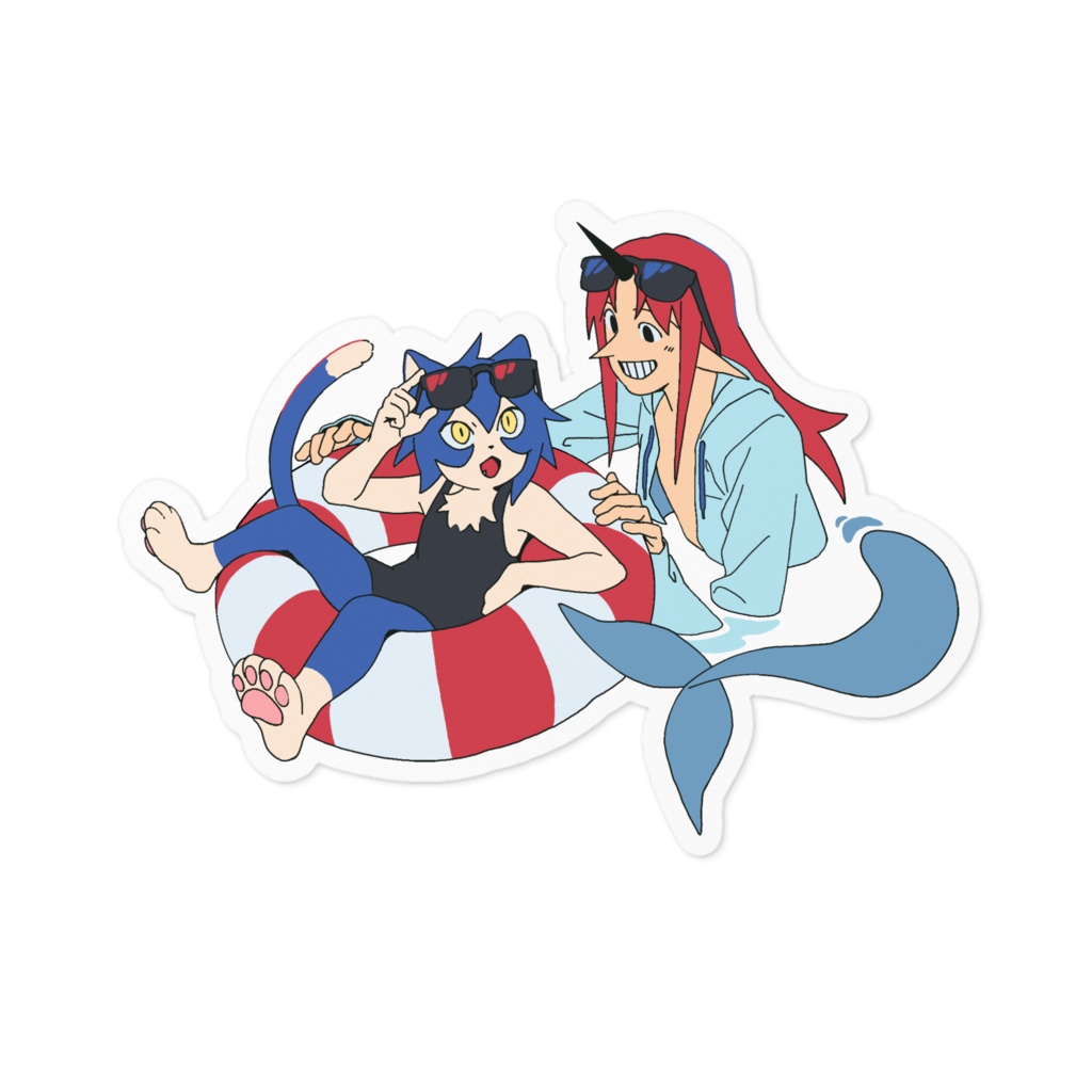 キャット&レヴィ ステッカー