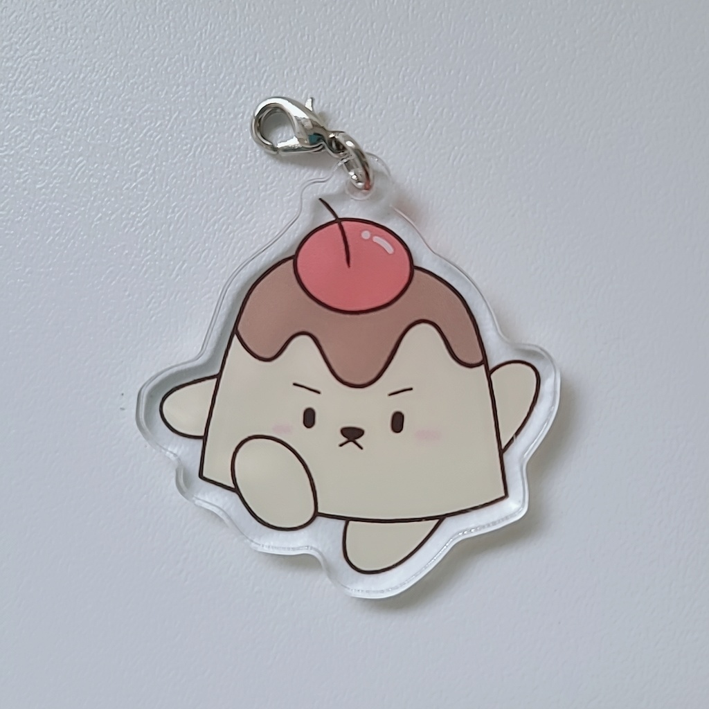 ゆるかわケーキまあたん(ぺんちゃあ)アクリルキーホルダー@ぽんちゃ
