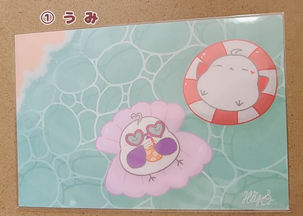 あかいはねのこ(全3種)ポストカード@くれはひよ