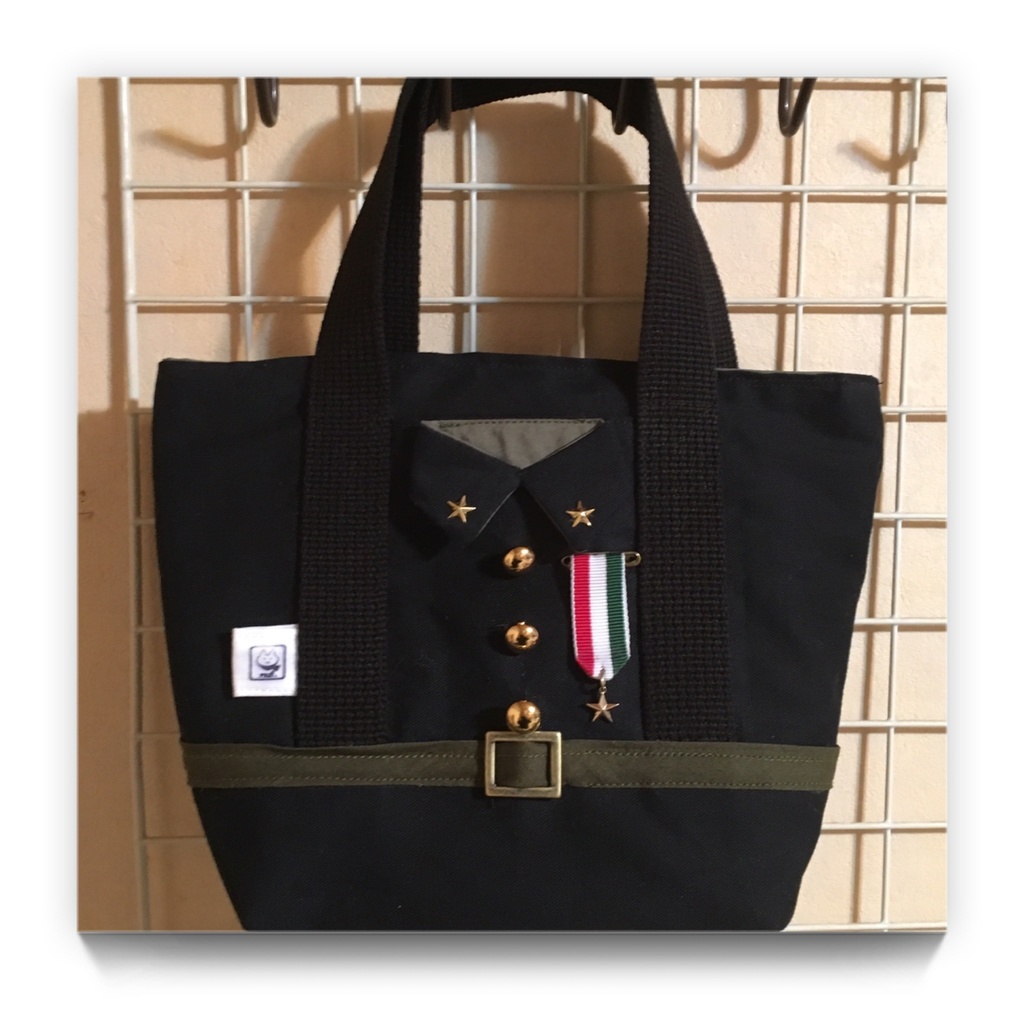 軍服風バッグ(小)黒