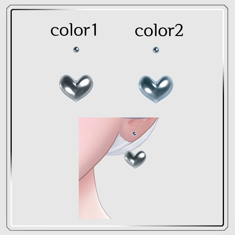 Heart earringイヤリング